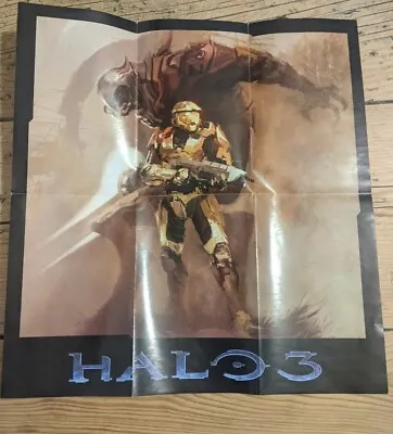 £30 • Buy Halo 3 Rare Master Chief + Arbiter Microsoft Launch Poster 13.5x14 