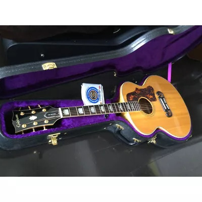 Acoustic Guitar Epiphone Elite J-200-AN Jumbo Type Natural & Original Hard Case • $2252