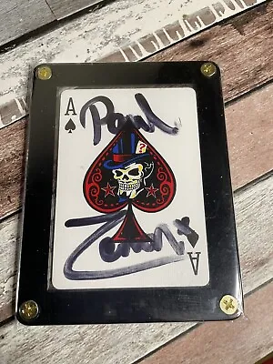 Paul Zenon UK Magician Signed FRAMED Paul Zenon Series Bicycle Playing Co Card  • £25