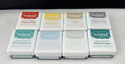 Taylored Expressins MINI INK PADS Premium Dye Stamp Pads Cubes Lot Of 8 • $27.99