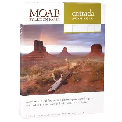 Moab Entrada Rag Natural Matte Fine Art Paper (4x6 ) 50 Sheets Double-Sided • $21.43