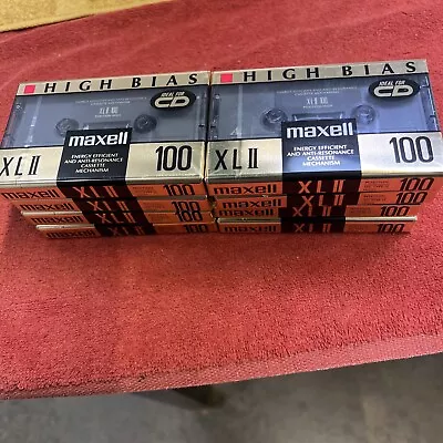 Maxell XLII 100 Lot Of 8 Sealed Type II Cassette Tapes) • $59.95