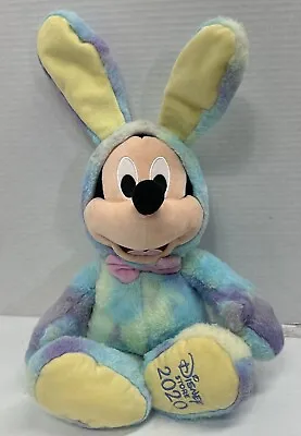 Disney Store Mickey Mouse Plush Bunny Tie Dye Easter 18  Doll Toy Very Soft • $16.07