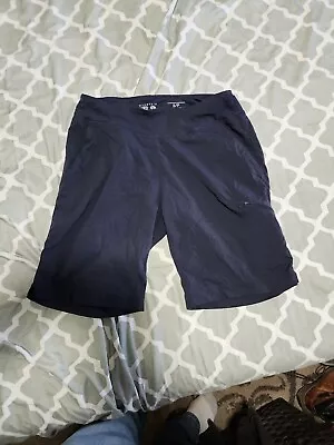 Mountain HardWear Shorts Womens S Athletic Pull On Elastic Waist Blue Pockets • $14.99