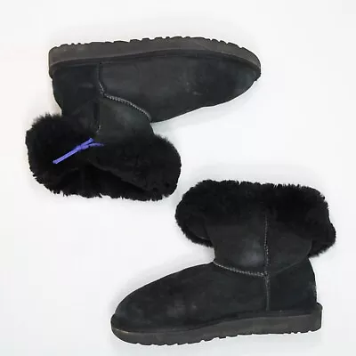 UGG Australia Bailey Button Women’s Boots Uk Size 7.5 Eu 40 Black S/N1017502 • £21.99