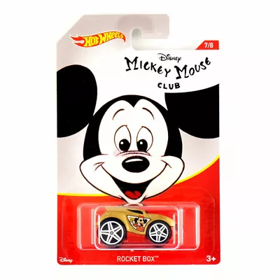 Hot Wheels Disney Mickey Mouse Club Rocket Box      -Bended Card • $10.97