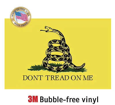 $2.79 • Buy Don't Tread On Me Gadsden Flag Decal Sticker 3m Truck Car Gun Made In Usa