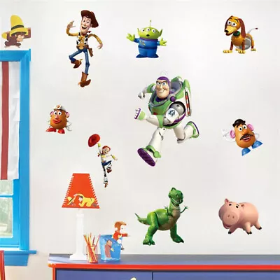 Toy Story Wall Stickers Decal Kids Boys Nursery Decor Art Diy Gift Mural • £8.59