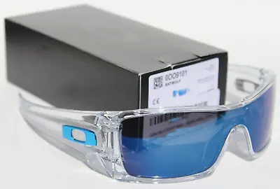OAKLEY Batwolf Sunglasses Crystal Clear/Ice Iridium Blue NEW OO9101-07 • $149.95