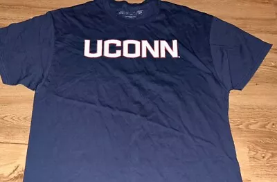 The Victory Uconn Huskies Cotton Short Sleeve Shirt Size Xl Nwot $40 Navy • $31.95