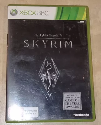 Xbox 360 - Skyrim The Elder Scrolls V 5 -Complete With Manual • $9