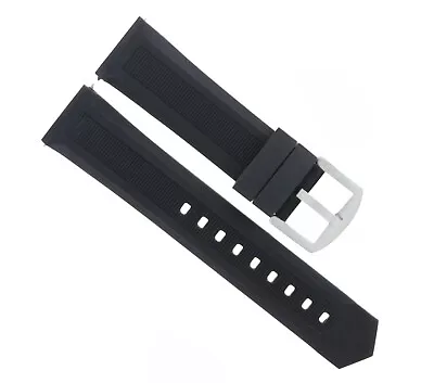 22mm Rubber Band Watch Strap For 48mm Citizen U600 S041341 Hst Skyhawk At Black • £15.15