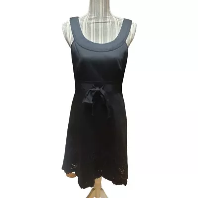 Spence Women's Dress Size 6 Black Career Dress With Embroidery. • $12