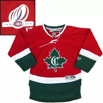 Montreal Canadiens Official Replica Jersey - Centennial 1910-11 S/M  Youth • $87.22