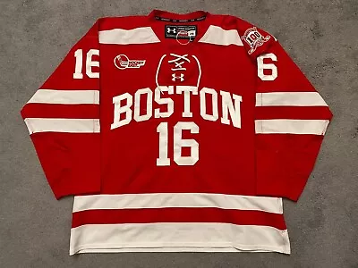 AHL Toronto Marlies #16 Robert Mastrosimone Game Worn Jersey BU Terriers Patched • $550