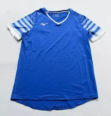 Mizuno Women's Techno 8 Short Sleeve Volleyball Shirt HW7 Blue Medium NWT • $16.79