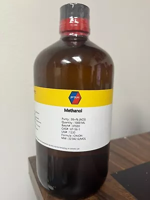 Methanol ACS Grade- 1000 ML • $32