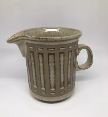 £8 • Buy Grayshott Pottery Stoneware Jug Stripe Grey Brown Retro England Large 1970s Vtg