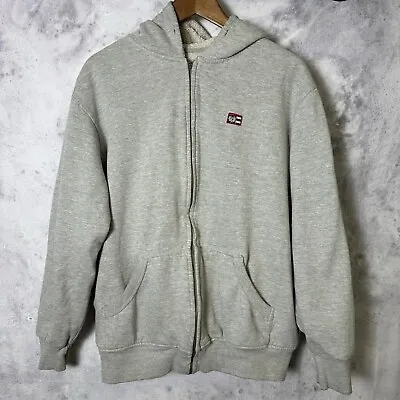 Phat Farm Sweatshirt Hoodie Mens XL Gray Full Zip Sherpa Lined  • $24.99