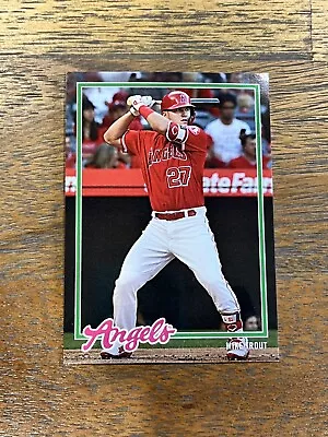 2018 Topps On Demand #1 Mike Trout Angels Inspired By '78 SP /2040 • $4.55