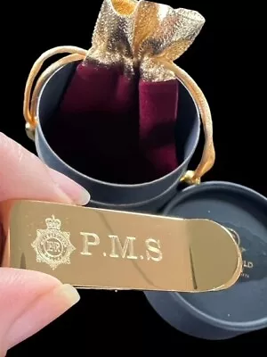 £26.99 • Buy MET Police Engraved Money Clip ID Card Gold Clad  Gift Case Gifts  For POLICE
