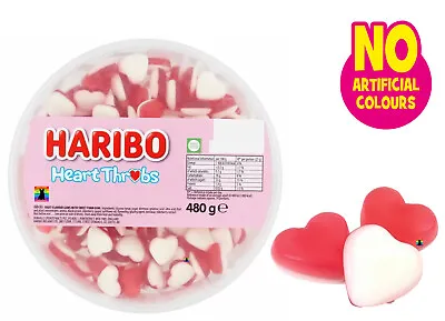 Haribo HEART THROBS Sweets TUB Jelly Gummy Candy VALENTINES HALLOWEEN CHRISTMAS  • £5.75