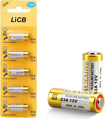 LiCB 23A A23 12V Alkaline Battery 5PCS • £5.29