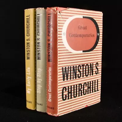 1947-1949 3Vol My Early Life Step By Step Great Contemporaries Winston Churchill • £292.50