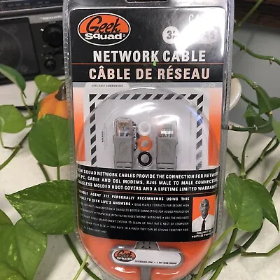 NEW Geek Squad 3' Network Cable CAT-6 RJ-45 PC Cable And DSL Modem Ethernet • $14.50