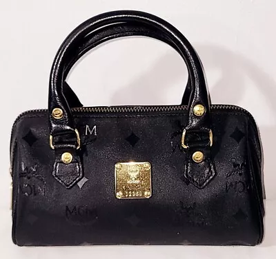 Mcm Vintage Black Mini Visetos Boston Bag • $215