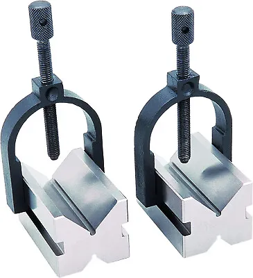 All Steel Vee Block And Clamp Sets 1-1/4  Square By 1-5/8  Long. (32x32x40mm) • $54.99