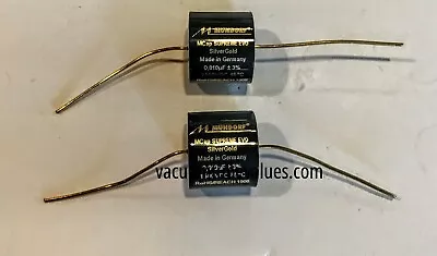 TWO Mundorf MCap 1500 VDC SUPREME EVO Silver Gold Cap Capacitor 0.01uf 0.01 Uf  • $69.95