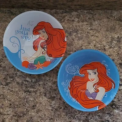 Rare Pasabahce Turkish Glass Disney Little Mermaid Bowls Ariel • $31.99