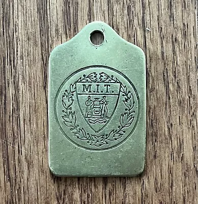 Vintage Brass MIT Massachusetts Institute Of Technology Key Chain Fob • $23