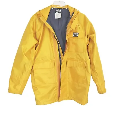 West Marine Jacket Foul Weather Rain Sailing Yellow Nylon Mens Small • $31.99