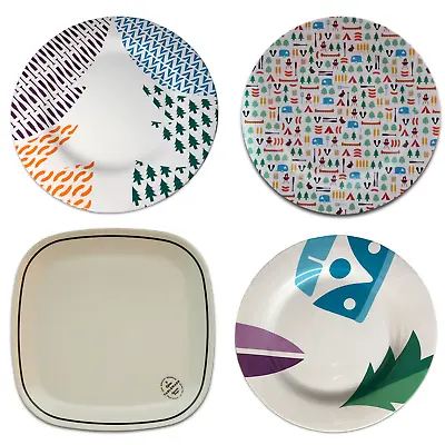 Pack Of 4 Melamine Plates (Small Side Plates - Random Selection) • £8