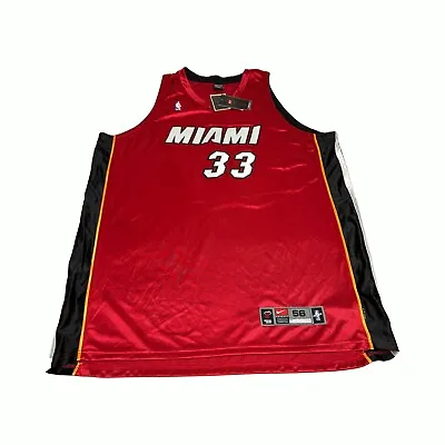 NWT 90s Nike Miami Heat Alonzo Mourning Jersey #33 Size 56 3XL Read Description • $399.99