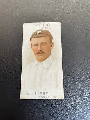 £10 • Buy Hirst - OF YORKSHIRE #6 , 1901 Wills - Cricketers- Nice Card!