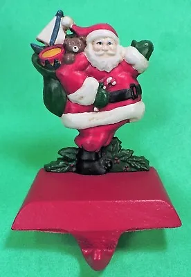 MIDWEST OF CANNON FALLS  SANTA WITH TOY SACK  CHRISTMAS STOCKING HANGER  Iron • $15