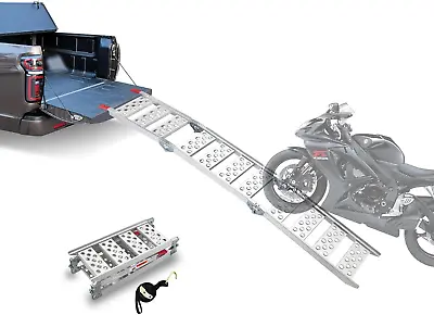 Folding Motorcycle Ramp  1PC Powersports Aluminum Loading Ramps 78.3  L X 12  W  • $150.99