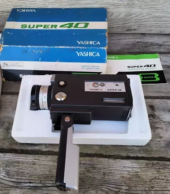 YASHICA Super-40 Super 8 Vintage Video Camera Untested • $20