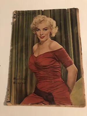 ULTRA Rare MARILYN MONROE Cover 1952 SUNDAY NEWS • $300