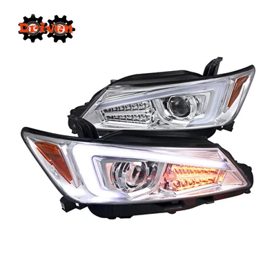 $404.99 • Buy 11-13 Scion TC Headlights Chrome Projector LED DRL Halo TRD S Base Upgrade Sport