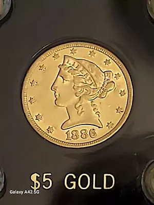 1886-P $5.00 US Gold Coin • $550