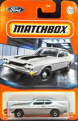 Matchbox 2021 1970 Ford Capri Silver #18 MBX Showroom New Long Card • $8.95