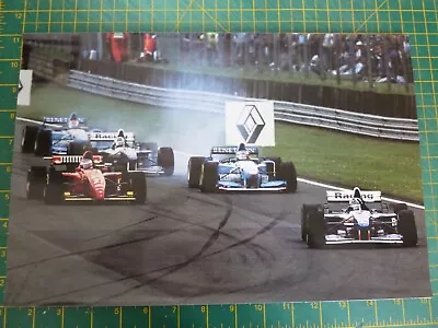 1996 Formula 1 F1 Grand Prix GP Damon Hill Williams Schumacher Racing Poster • £9.95