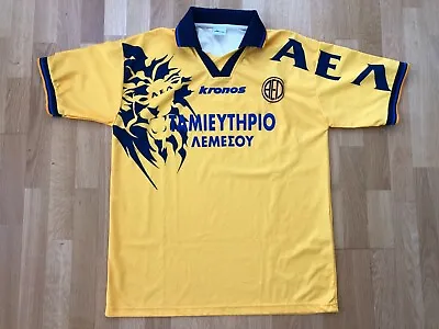 £142.80 • Buy AEL Limassol Kronos XL XLarge Yellow Blue Shirt Jersey Trikot Zypern Cyprus P243