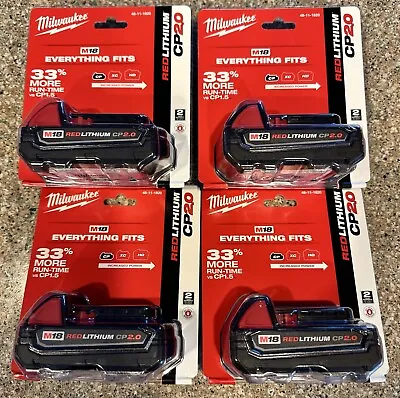 Milwaukee M18 Red Lithium CP 2.0 Battery’s 2 Pack • $112