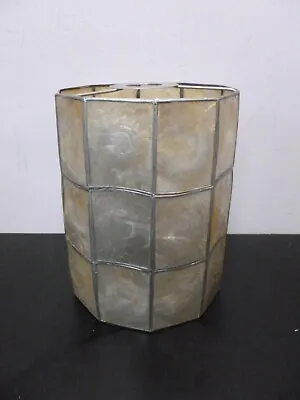 Silver Capiz Shell Light Shade - Pendant/ Ceiling/Lamp - Cylinder • £15