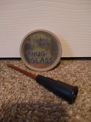 Quaker Boy Game Calls Mossy Oak Turkey Thugs Glass Turkey Pot Call • $40